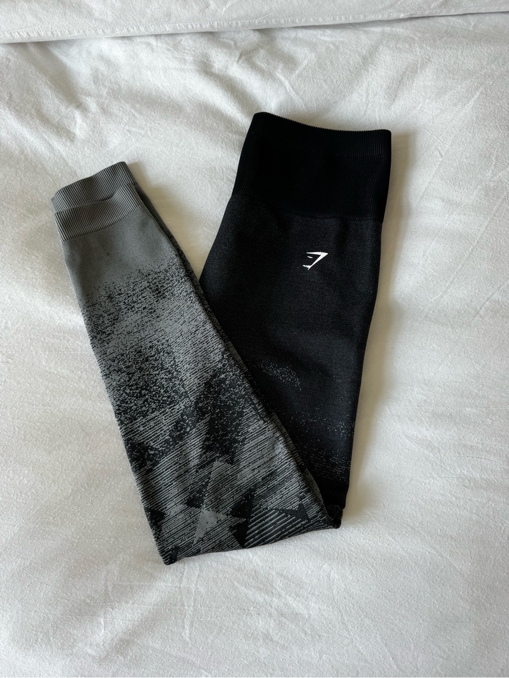 Gymshark Black and Gray Seamless Leggings